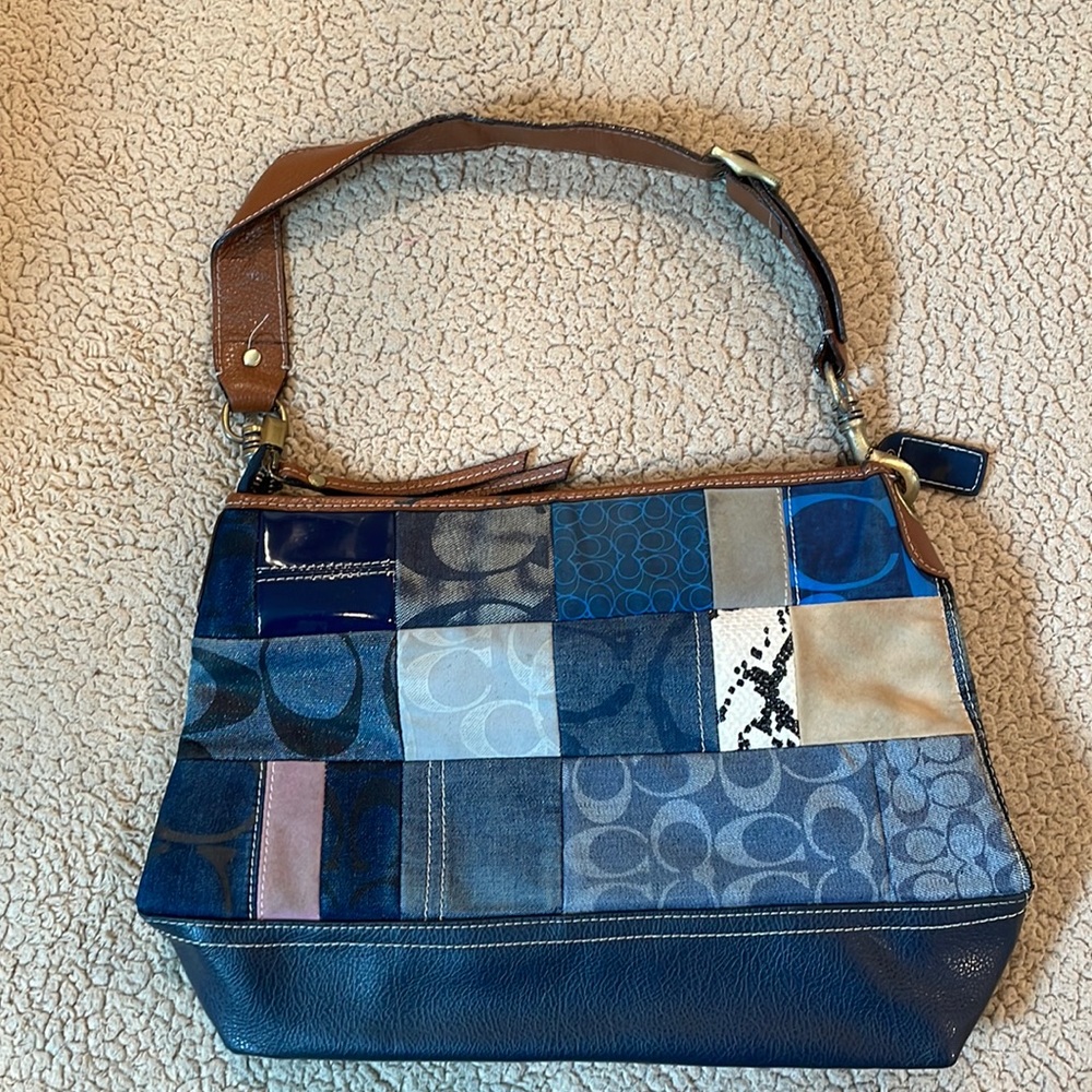 USED Coach patchwork purse